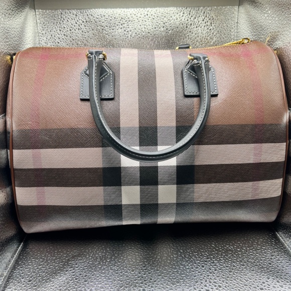 Burberry Medium Check Bowling bag - Picture 2 of 6